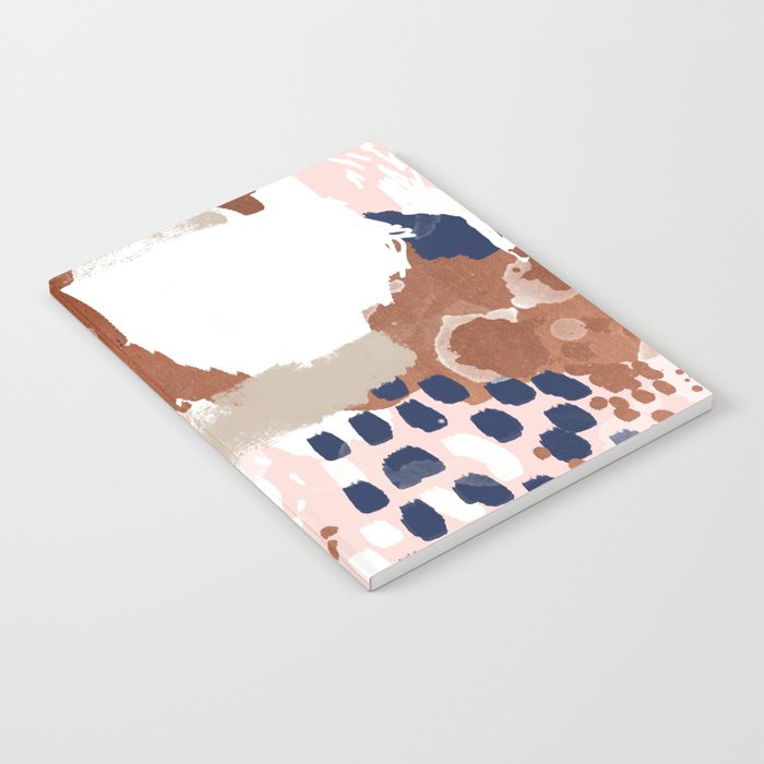 Skadi - metallic painting abstract minimal nursery home decor dorm college art Notebook