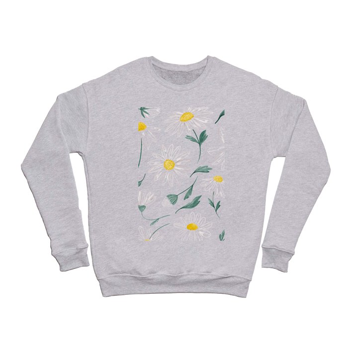 Watercolor daisies 3 Crewneck Sweatshirt