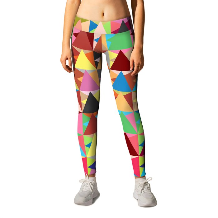 colorfulness geometric abstract  Leggings
