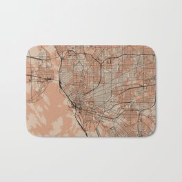 Buffalo - USA, Artistic Map Collage Bath Mat