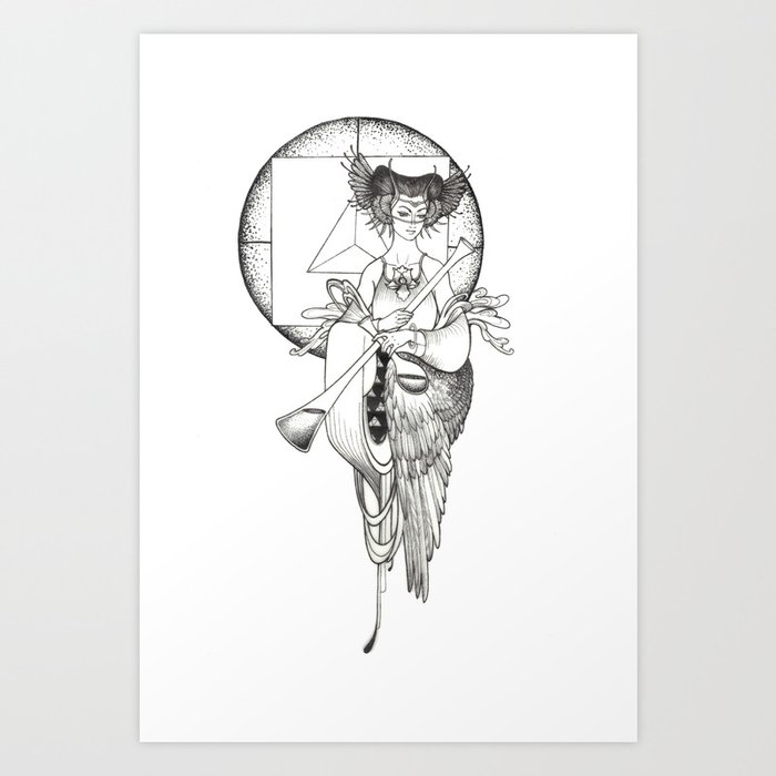 Major Arcana XIV Temperance Art Print