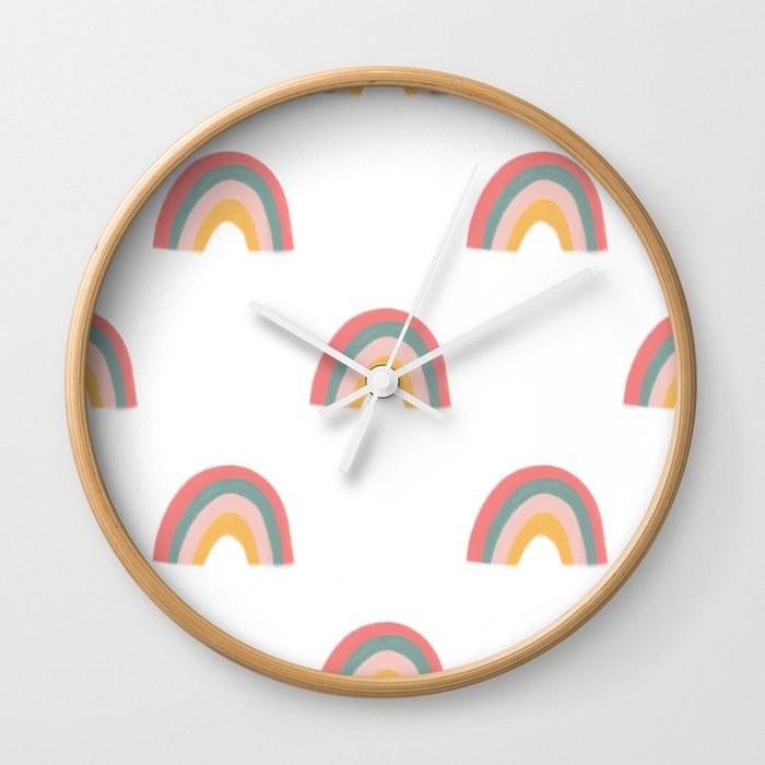 №6 Children rainbow  Wall Clock