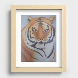 Tiger the Social Predator Recessed Framed Print