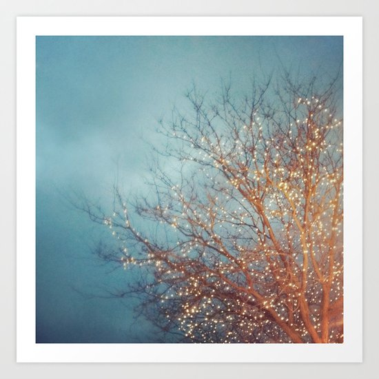 December Lights Art Print
