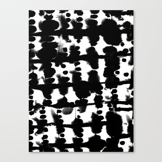 Parallel Black and White Canvas Print