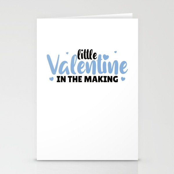 Little Valentine In The Making Gender Reveal Boy Stationery Cards