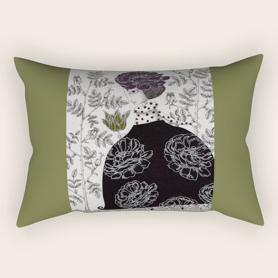 Summer Garden Rectangular Pillow