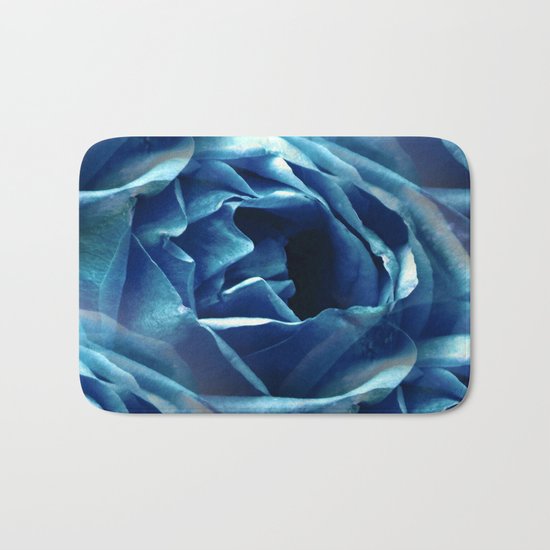 Blue Rose - Seamless Bath Mat