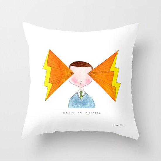 visions of radness Throw Pillow