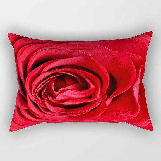 Red Rose Rectangular Pillow