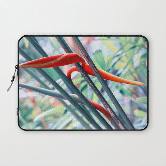 Beautiful Heliconia Flower In Indonesian Jungle Laptop Sleeve