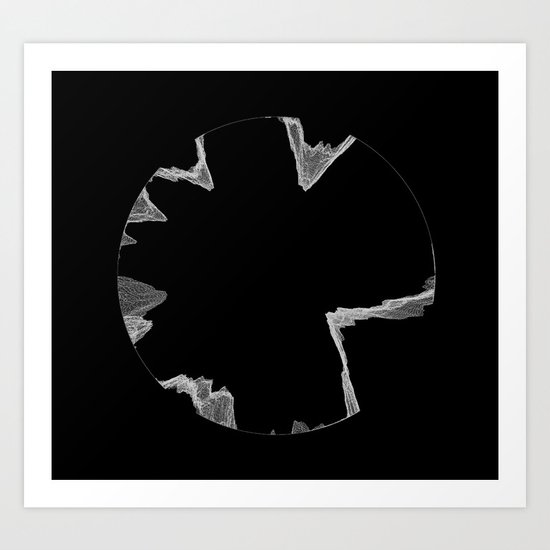Epsilon on Black Art Print