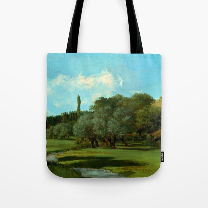 La Bretonnerie in the Department of Indre, 1856 by Gustave Courbet Tote Bag