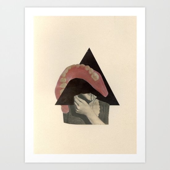 Talking Circles to Empty Faces Art Print