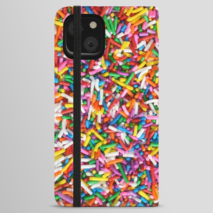 Rainbow Sprinkles Sweet Candy Colorful iPhone Wallet Case