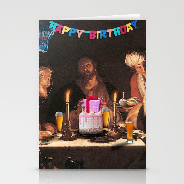 Happy birthday Jesus Stationery Cards