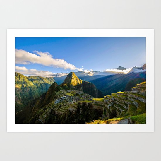 Machu Picchu Ruins Art Print