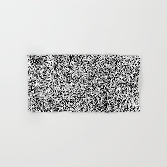 White and Black Hand & Bath Towel