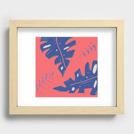 Blue Coral Recessed Framed Print