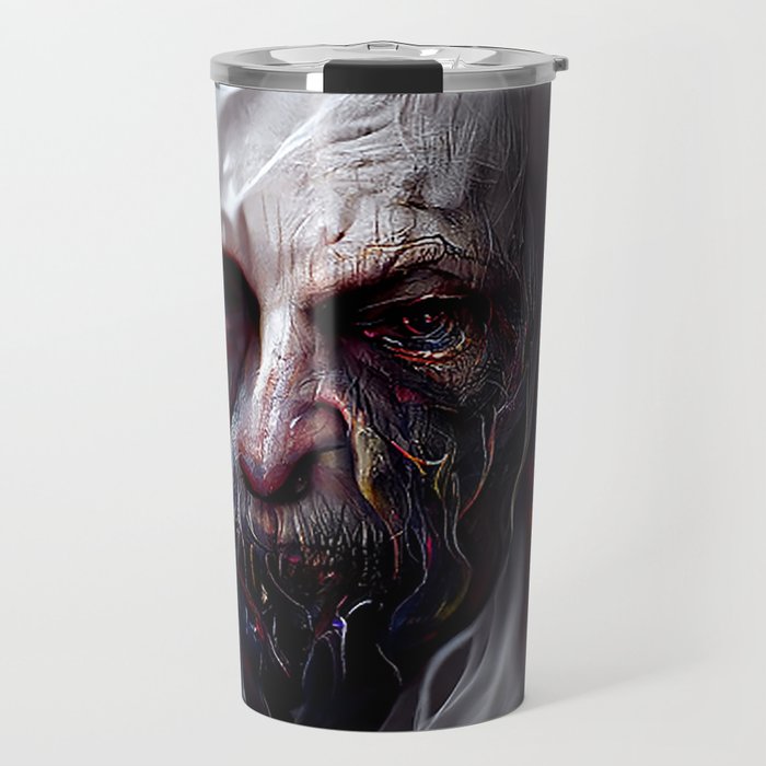 Scary ghost face #1 | AI fantasy art Travel Mug