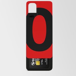 Number 0 (Black & Red) Android Card Case