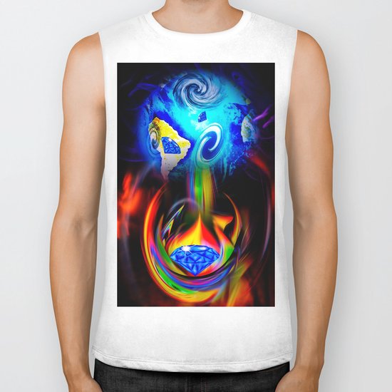 Our World Is A Magic - Is A Diamond Biker Tank