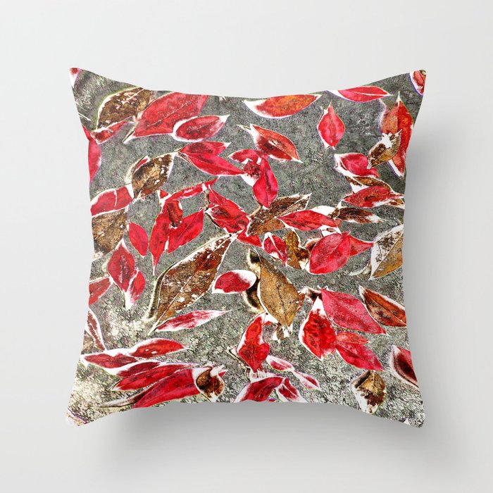 Softly Falling Throw Pillow