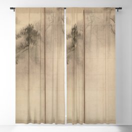 Pine Trees Six-Fold Azuchi-Momoyama Period Japanese Screen - Hasegawa Tohaku Blackout Curtain