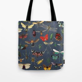 Lovely Butterfly Blue Tote Bag