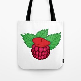 Raspberry Beret Tote Bag