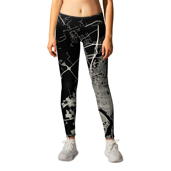 Laredo, USA - City Map Leggings