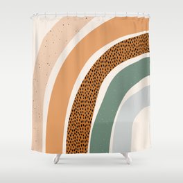 Patterned Rainbow Shower Curtain