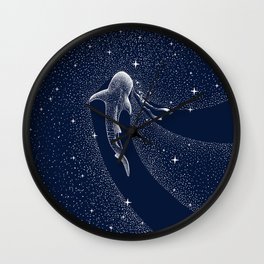 Star Eater And Diver Wall Clock