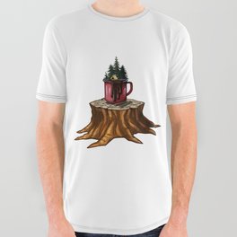 Camping Mug Adventure All Over Graphic Tee