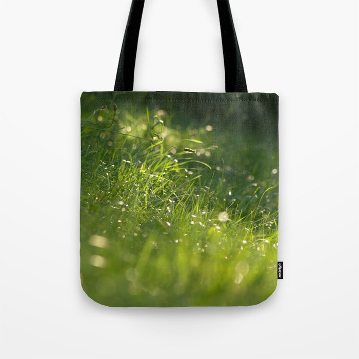 Dewed Grass of the Elfin World Tote Bag