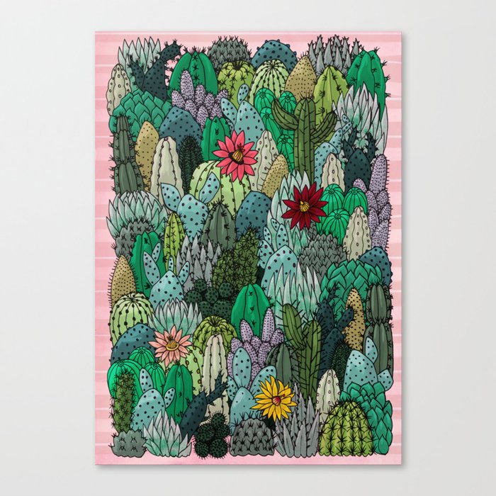 Cactus Collection Canvas Print