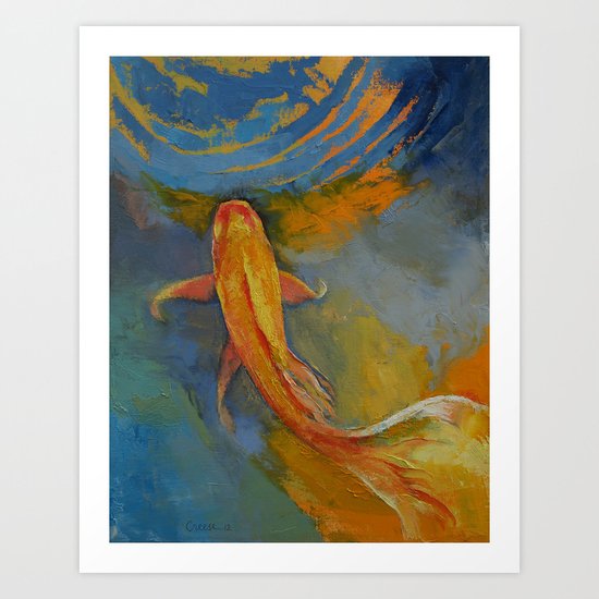 Butterfly Koi Art Print