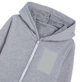 Pale Stormy Gray - Blue Grey Solid Color Pairs PPG Maiden Mist PPG1039-2 - All One Single Shade Hue Kids Zip Hoodie