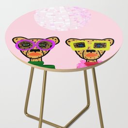 Disco cheetahs Side Table