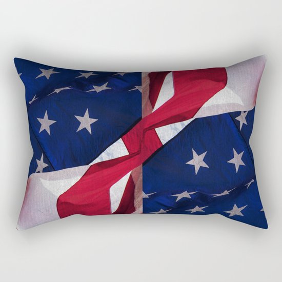 RED, WHITE AND BLUE Rectangular Pillow