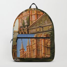 vintage Palermo Sicily Italian travel ad Backpack