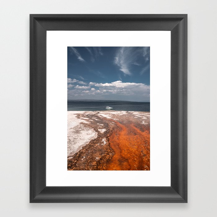 Colors of Yellowstone Lake Framed Art Print