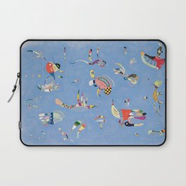 Sky Blue Painting By Wassily Kandinsky Laptop Sleeve