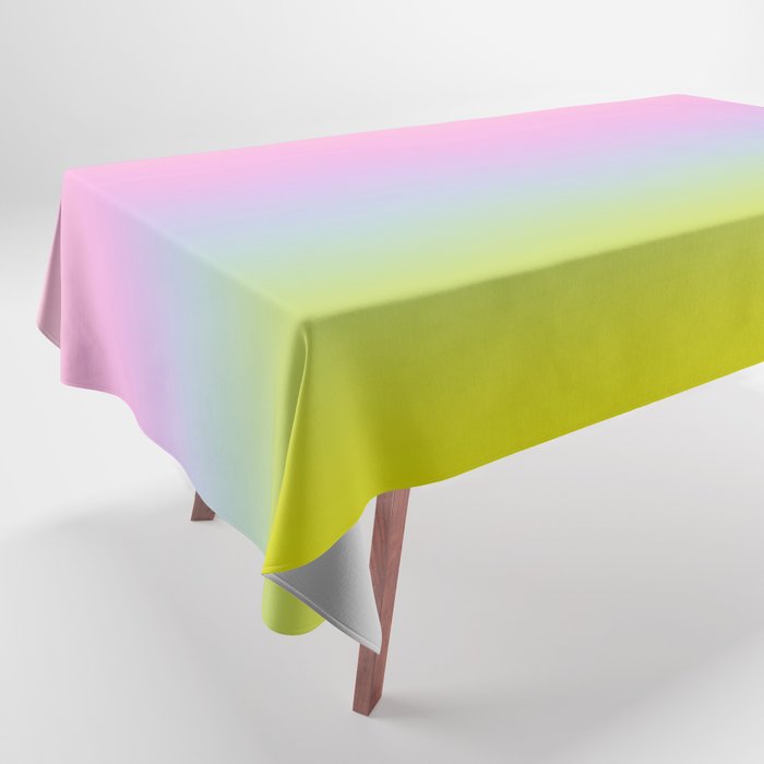 OMBRE PASTEL COLORS RAINBOW  Tablecloth