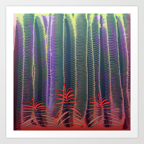 Spring Tropical Jungle Art Print