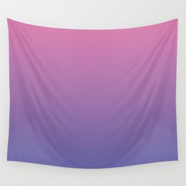 Blueberry Dawn. Blue & Pink  Ombre Pattern Wall Tapestry