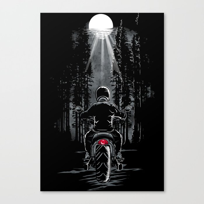 Forest Motor Ride Canvas Print