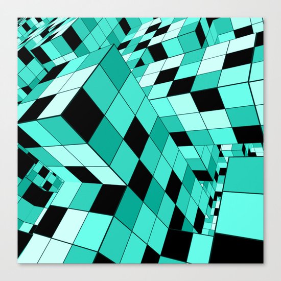 Rubik series 1, mint Canvas Print