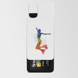 watercolor skating Android Card Case