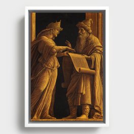 A Sibyl and a Prophet, 1495 by Andrea Mantegna Framed Canvas